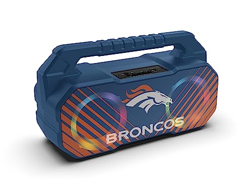 SOAR NFL Wireless Boombox Speaker, Denver Broncos