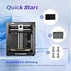 Flashforge AD5X Multi-Colour 3D Printer, 600mm/s High-Speed 3D Printer with 300˚C Nozzle, CoreXY, Auto Levelling, PEI Magnetic Plate and Wi-Fi & App Control (220x220x220mm)