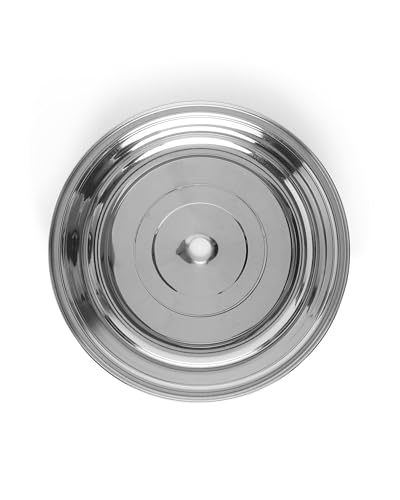 Image of KMW Stainless Steel Plate Cover Dome Cover I Food Grade, Hygienic & Durable I Professional Quality for Home & Restaurant use I 30 cm, Large
