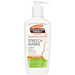 1 of Palmer's Cocoa Butter Formula Massage Lotion For Stretch Marks, Pregnancy Skin Care, Belly Cream with Collagen, Elastin, Argan OIl and Shea Butter, 8.5 Ounces
