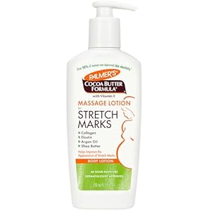 Palmer’s Cocoa Butter Formula Massage Lotion For Stretch Marks, Pregnancy Skin Care, Belly Cream with Collagen, Elastin, Argan OIl and Shea Butter, 8.5 Ounces