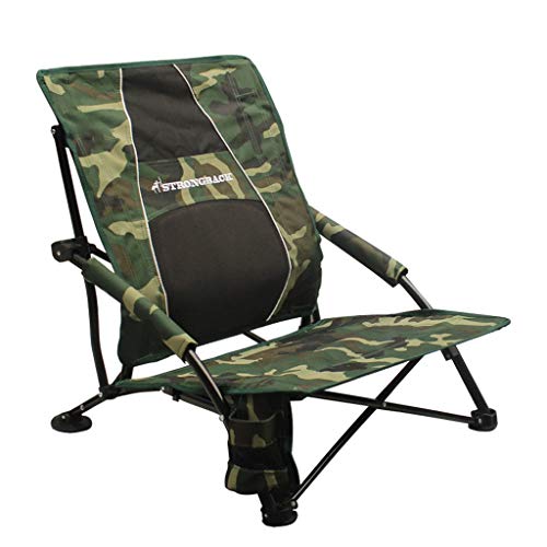 STRONGBACK Low Gravity Beach Chair with Lumbar Support, Camo