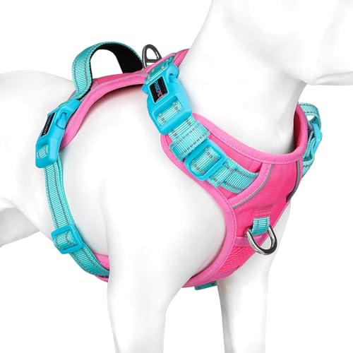 PHOEPET Dog Harness Small Dog, No Pull Vest with Handle, Reflective Strap