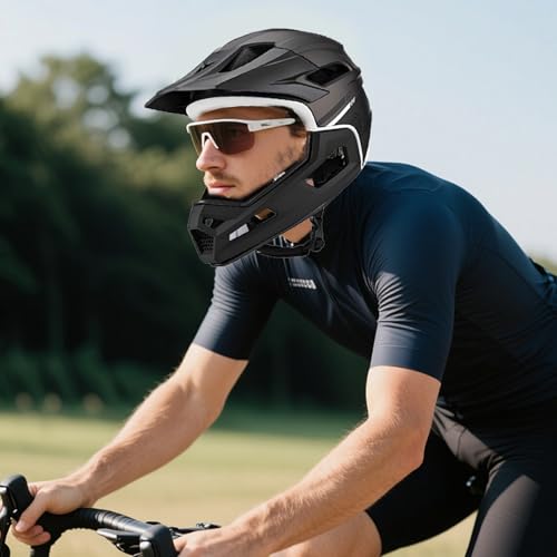 Bicicleta de montaña integral casco con forro y visera ajustable 4