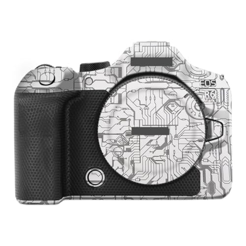 Decal Skins R6III ���h�~�J�����ی색�b�v�t�B�����J�o�[�X�L�� �ɓK������Canon EOS R6 Mark III R6 Mark�V�p �ʐ^�A�N�Z�T���[�X�e�b�J�[(�T�[�L�b�g�z���C�g�A�ɓK������Canon EOS R6 Mark III�p