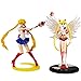 Sailor Moon Action Figuren Modell, BESTZY 2 Stück Sailor Moon Figurine, Sailor Moon Party Liefert Cupcake Figuren, Mini Cake Figures für Anime Peripherie Dekor Party Dekoration
