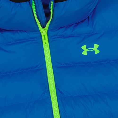 Image of Under Armour Boys' Pronto Hooded Puffer Jacket, Lightweight & Water Repellent
