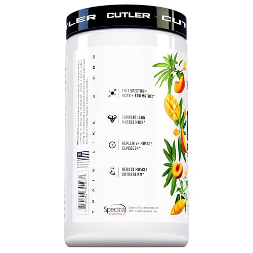 Image of Repair Post Workout Recovery Drink: Fast Absorbing Carbohydrates (Waxy Maize + Cluster Dextrin) and BCAA /EAA for Advanced Muscle Recovery, Peach Mango, 20 Servings