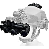 ダミー ナイトビジョン ゴーグル GPNVG-18 バッテリーボックス&ケーブル付き 四眼ナイトビジョン 暗視ゴーグル リアルレプリカ (ブラック)