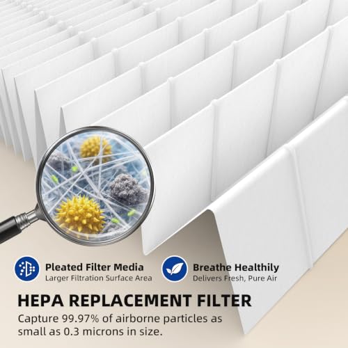 Image of 5510 Filter Q Replacement for Winix 5510 and 5520 Air Purifier, 1x H13 True HEPA + 1x Activated Carbon (Part# 1712-0123-00)
