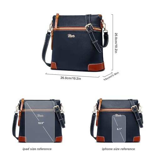 Image of BOYATU Leather Crossbody Bag for Women: Designer Shoulder Purse for Travel - Trendy Genuine Leather Handbag for Everyday