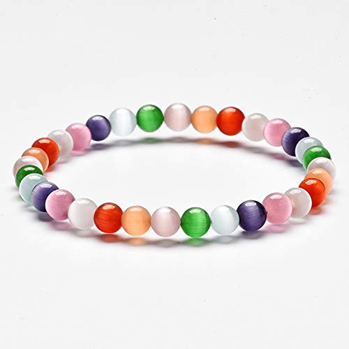Opale colorée de 6 mm en bijou fait main, l'accessoire idéal pour illuminer vos tenues