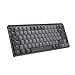 Price comparison product image Logitech MX Mechanical Mini for Mac Wireless Illuminated Keyboard, Low-Profile Performance Switches, Tactile Quiet Keys, Backlit, Bluetooth, USB-C, Apple, iPad, QWERTY UK English - Space Grey