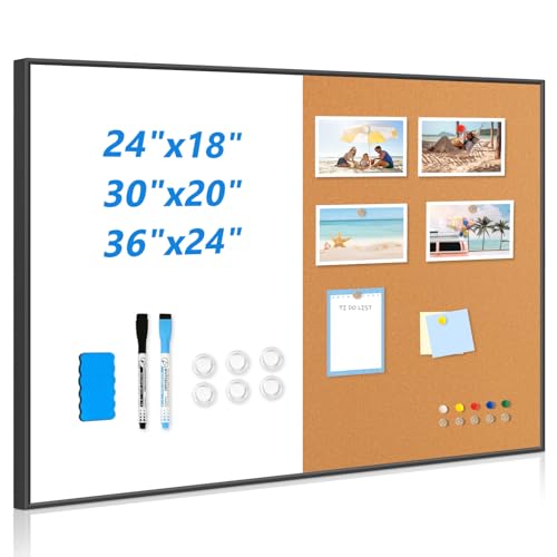 Magnetic Cork Board with Aluminum Frame