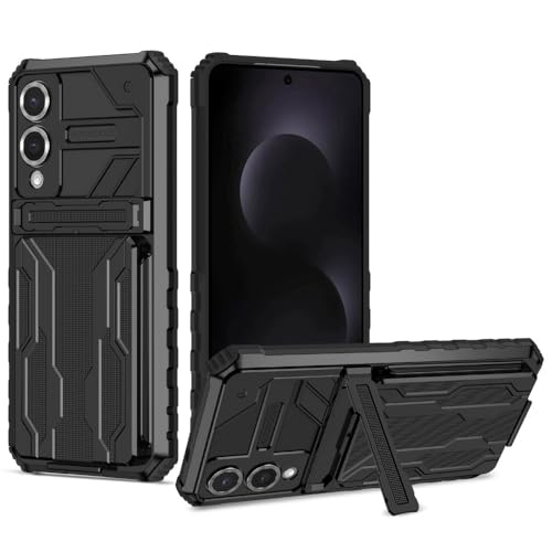 Coque Samsung Galaxy A07 et A06 rigide noire antichoc avec fente carte