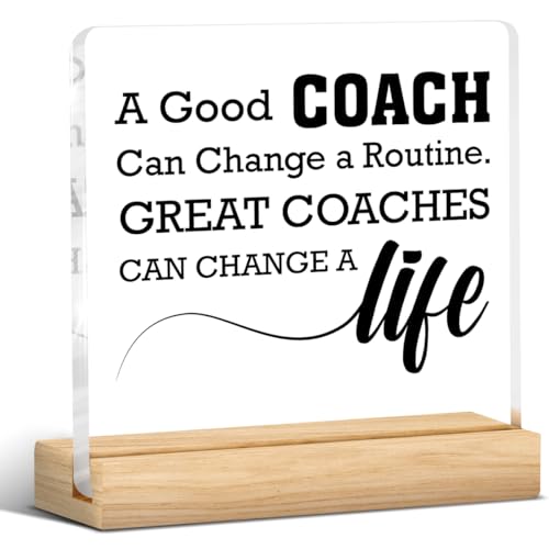 Coach Sign – Motivational Desk Decor