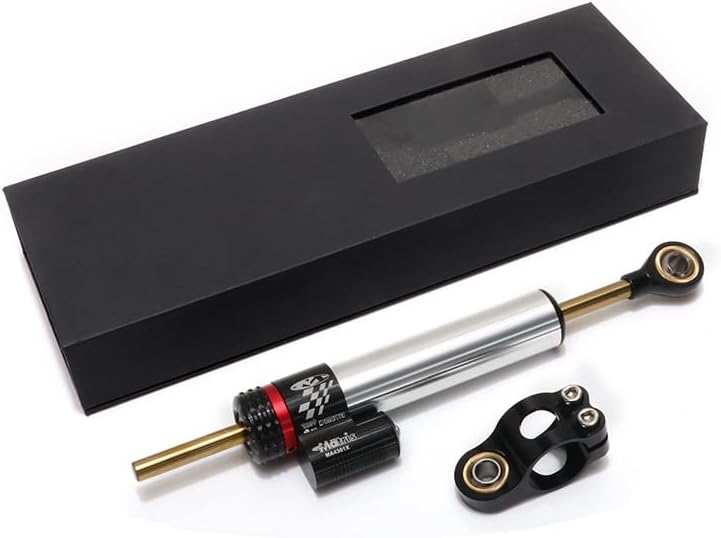 Amortiguador de dirección de motocicleta para Y-amaha FZ-25 2017-2018 estabilizador de amortiguador de dirección ajustable de fibra de carbono sin