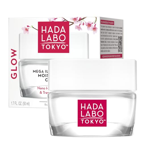 Hada Labo Tokyo Glow Skin Hydrogel Multi Revitalizante Facial Gel con Nano Ácido Hialurónico para Piel Radiante 50 ml