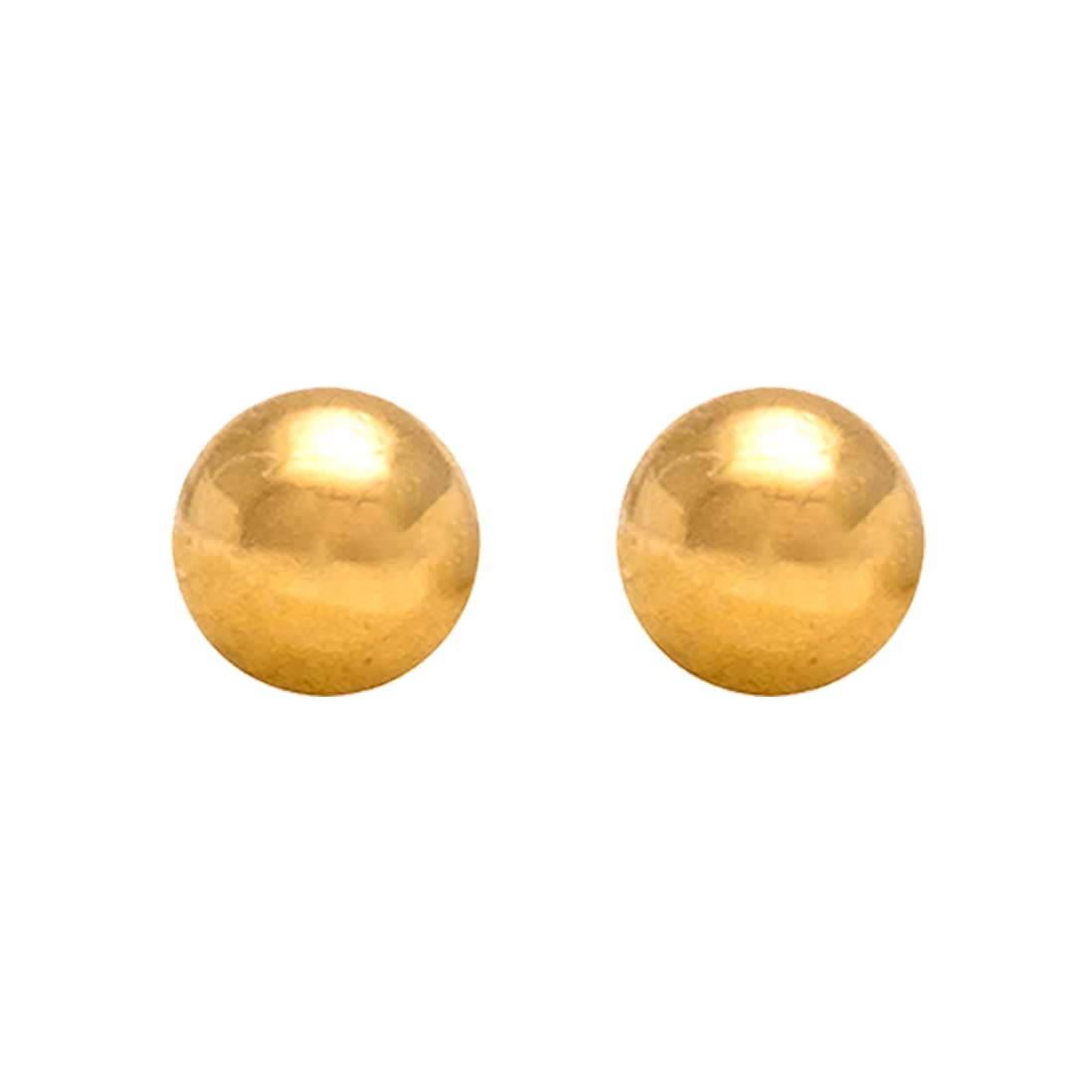 STUDEXWomen's 4Mm Ball 24K Pure Gold Plated Ear Studs | Hypoallergenic | Ideal For Every Day Wear