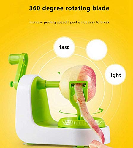 Apple Pear Peeler,Multi-Function Fruit Peeler,Rotary Mango/Potato Peeler Corer, Peel Safely And Quickly, With Fruit Cutter & Fruit Panel,Peeling A Fruit In Seconds(Green) #TOP3