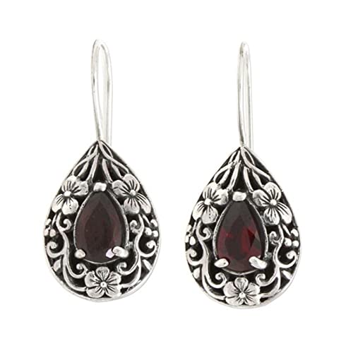 Boucles d'oreilles de chute de rubis naturel pour illuminer vos soirées romantiques