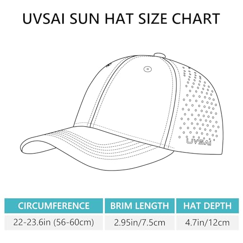 Uvsai Upf 50+ Performance Water Resistant Baseball Cap Lightweight Breathable Hat Golf Running Boat Hiking For Men Women Dark Grey thumb #2