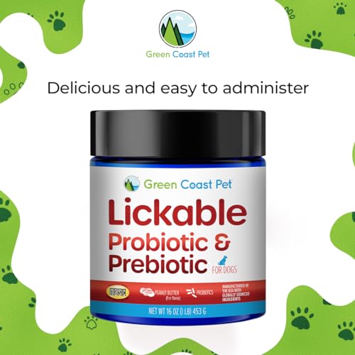 Lickable Actives Probiotic & Prebiotic Supplement for Dogs, 16 oz | Made in USA | 30 Day Supply Lickable Actives Probiotic & Prebiotic Supplement for Dogs, 16 oz | Made in USA | 30 Day Supply
