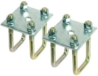 CE Smith - Axle Tie Plate Kit - 2 Tie Plates, 4 U-Bolts, 8 Nuts and Lock Washers for 1-1/2" Square Axle