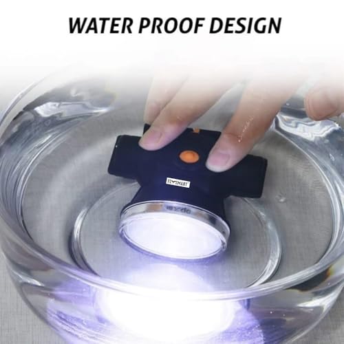 Image of Flysmart 100W Rechargeable LED Head Torch Headlight Upto 1km Range with 8 Hours Continous Light, Two Light Modes Feature for Farmers Camping Caving Hiking Trekking Cycling Running etc