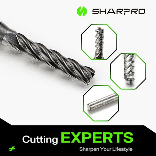 Image of 4mm Shank End Mill Extra Long 3mm Cutting Dia. 4 Flutes AlCrN Coated Carbide Square CNC End Mills, Apply for Alloy Steel, Stainless Steel, and Various Cast Iron