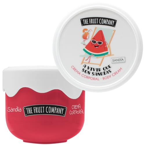 The Fruit Company Crème pour le corps pastèque effet soie 200 ml Hydratation à l'huile d'avocat et beurre de karité Formule végétalienne