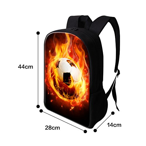 Football Printed School Backpack for Boys Teenager Bookbag Cooler Bag2