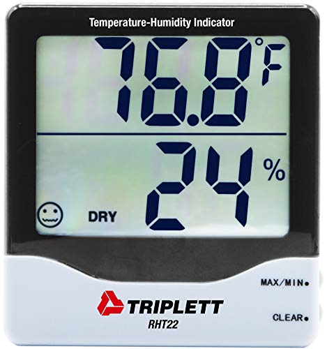 Triplett RHT22 Digital Indoor Hygro-Thermometer with Dual Display and Certificate of Traceability to NIST - Temperature, Humidity #1