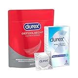 Durex Gefühlsecht Ultra Kondome 30 Stück + Hautnah Classic Kondome 8 Stück