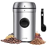 【Hochwertiges 304 Edelstahl-Schlagmesser】 Diese Kaffeemühle verwendet die scharfe 304 Edelstahlklingen in Lebensmittelqualität, die nicht leicht zu rosten sind und für verschiedene Lebensmittelmaterialien geeignet sind. Es kann nicht nur Kaffeebohnen mahlen, sondern auch Pfeffer, Zimt, Erdnüsse und andere trockene Lebensmittel.