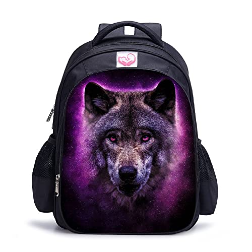 Cartable unisexe Star Wolf 16 pouces pour élève