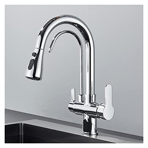 Robinet de cuisine noir mat ZX D2Z au design rotatif haut de gamme