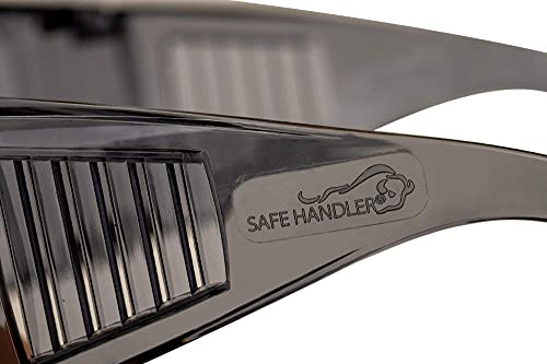 Image of SAFE HANDLER Diamont Gray Vented Over Glasses Safety Glasses, 12 Pack | ANSI Z87.1 & CE EN 166 Certified Impact Resistant, Fit over Prescription Goggles for Men & Women - Work, Lab & Industrial