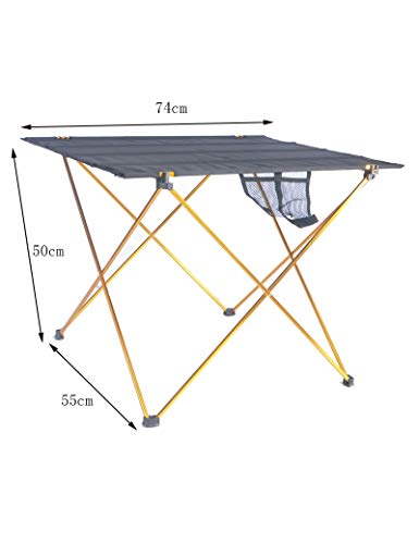 Table pliante de bureau portable et support de voyage en aluminium pour camping