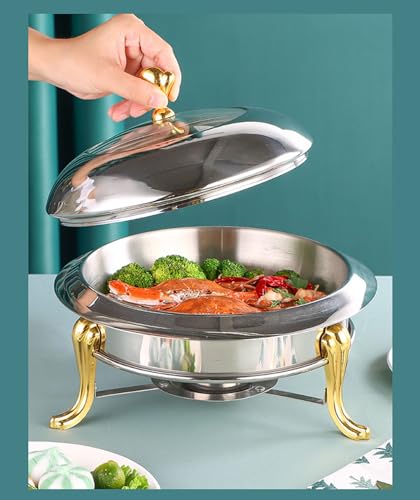 Couverts de buffet et ensemble de réchaud avec plateau chauffant inox - 2