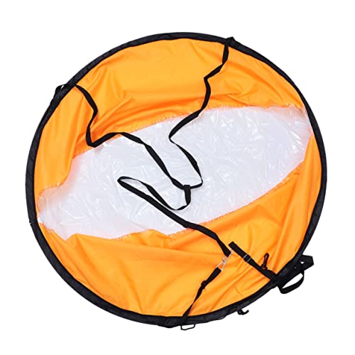 Toyvian 1Pc Kayak Propeller Folding Kayak Sailing Accessories Canoe Sail Foldable Kayak Sail With Window Backing Wind Sailing Pvc Orange Kayak Boat Wind Sail Canoe Kayak Sail Inflatable #TOP27