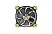 Thermaltake Ring 14 High Static Pressure 140mm Circular Ring Case/Radiator Fan with Anti-Vibration Mounting System Cooling CL-F039-PL14GR-A Green