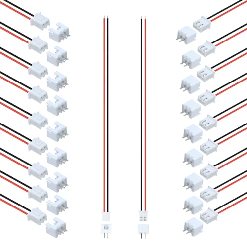 Kit de 20 pares conector JST-XH 2.54mm 2 pines miniatura 2