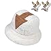 Produktbild Qianpuren Avatar Appa Fluffy Bucket Hat mit Appa Brosche Cute Winter Teddy Fischerhut Geeignet für Frauen Mädchen Männer (Hut + Momo Brosche)