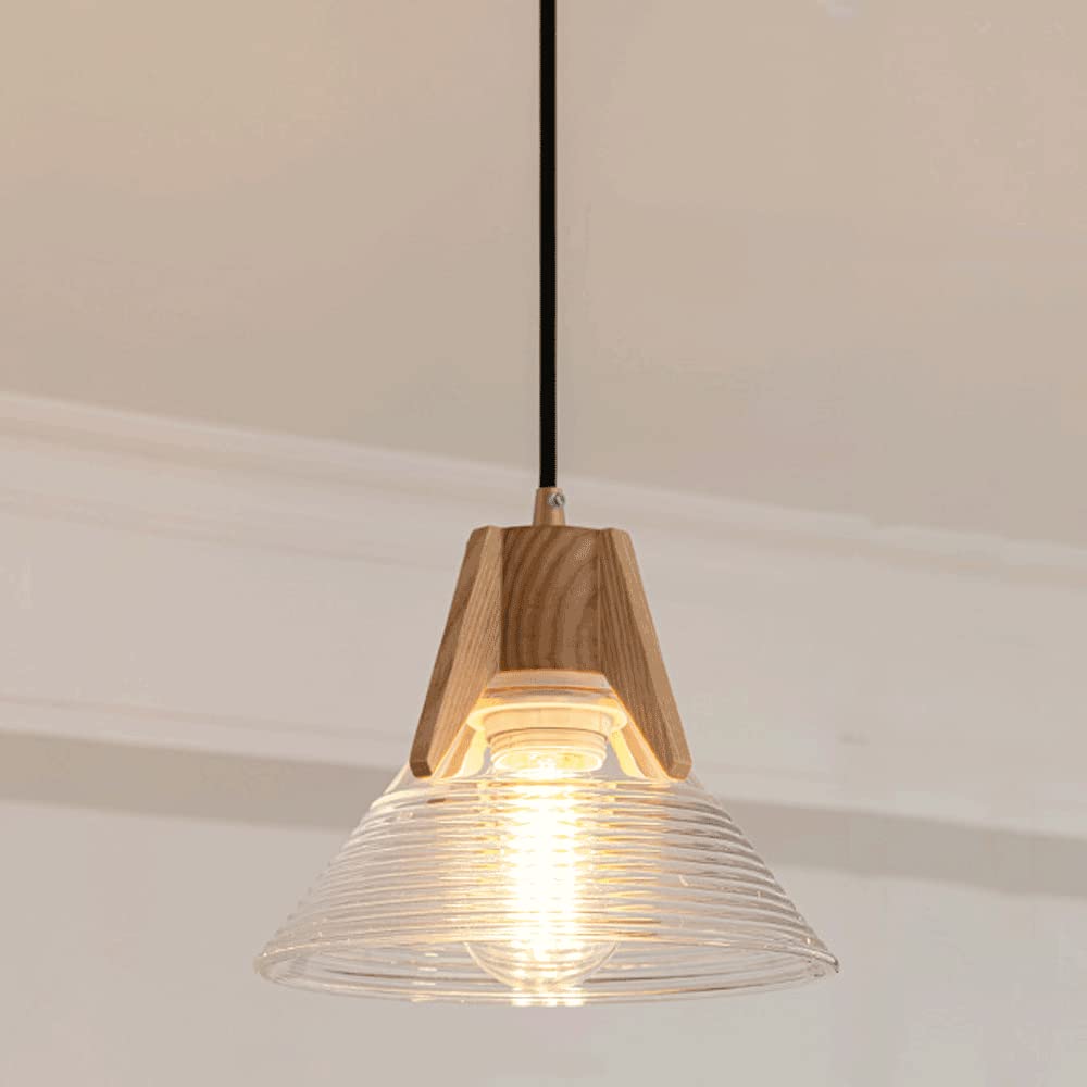 Suspension barre moderne en bois pour une ambiance de bar chaleureuse