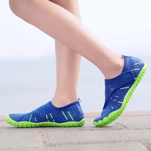CIOR Boys & Girls Water Shoes Sports Aqua Athletic Sneakers Lightweight Sport Shoes(Toddler/Little Kid/Big Kid) U1ELJSX011-TG.Blue.grn-35 - Thumbnail 6