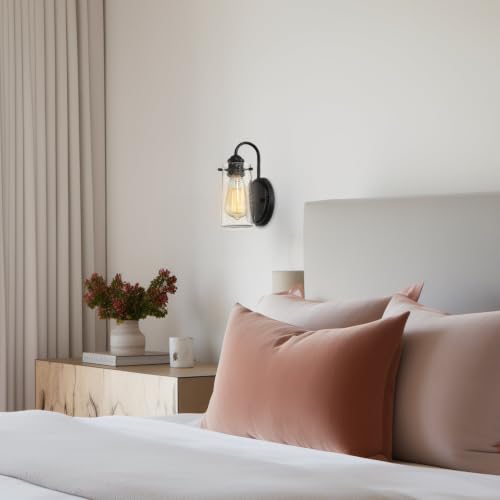 Image of Kira Home Rayne 10 inch Modern Farmhouse Wall Sconce for Bathroom Vanity, Pack of 2