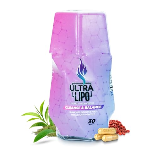 Ultralipo Natural Fat Burner & Appetite Suppressant - Weight Loss Pills for Men and Women Supports Metabolism & Gut Health Non-GMO Made in USA 30 Capsules