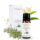 Anadoa Teebaumöl 10 ml – 100% naturrein & vegan – Ätherisches Öl zur Hautpflege, gegen Unreinheiten & für Aromatherapie