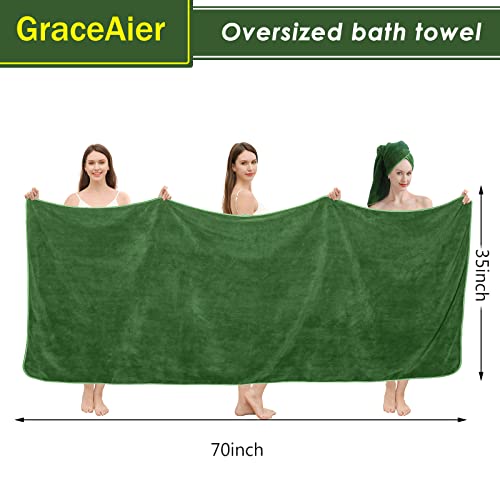 Graceaier SHR8P Ultra Soft Oversize Bath Towels 2 Pack thumb #1